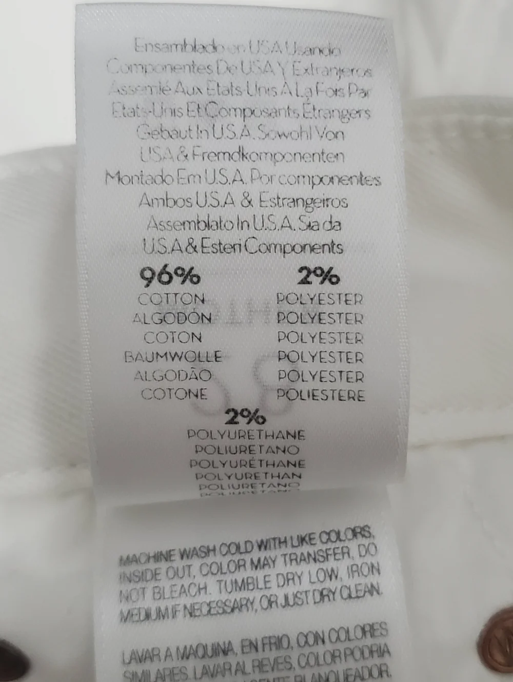 MOTHER The Looker Crop Jeans Glass Slipper White 28 Waist